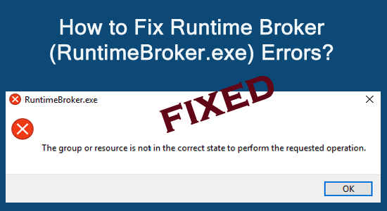 runtime broker