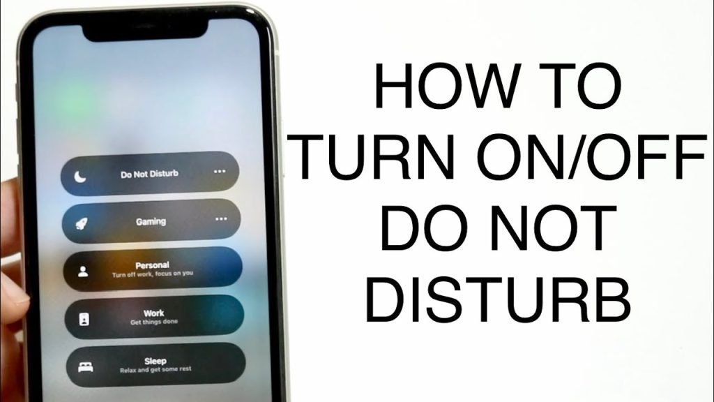 turn off do not disturb on iphone