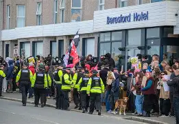 "UK asylum seekers hotels increase 2025 data"