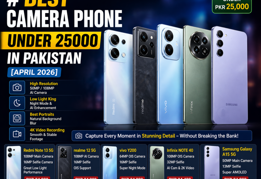 Best Camera Phone Under 25000 in Pakistan [April 2026]