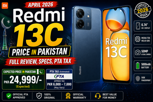 Redmi 13C Price in Pakistan April 2026 - Full Review, Specs, PTA Tax