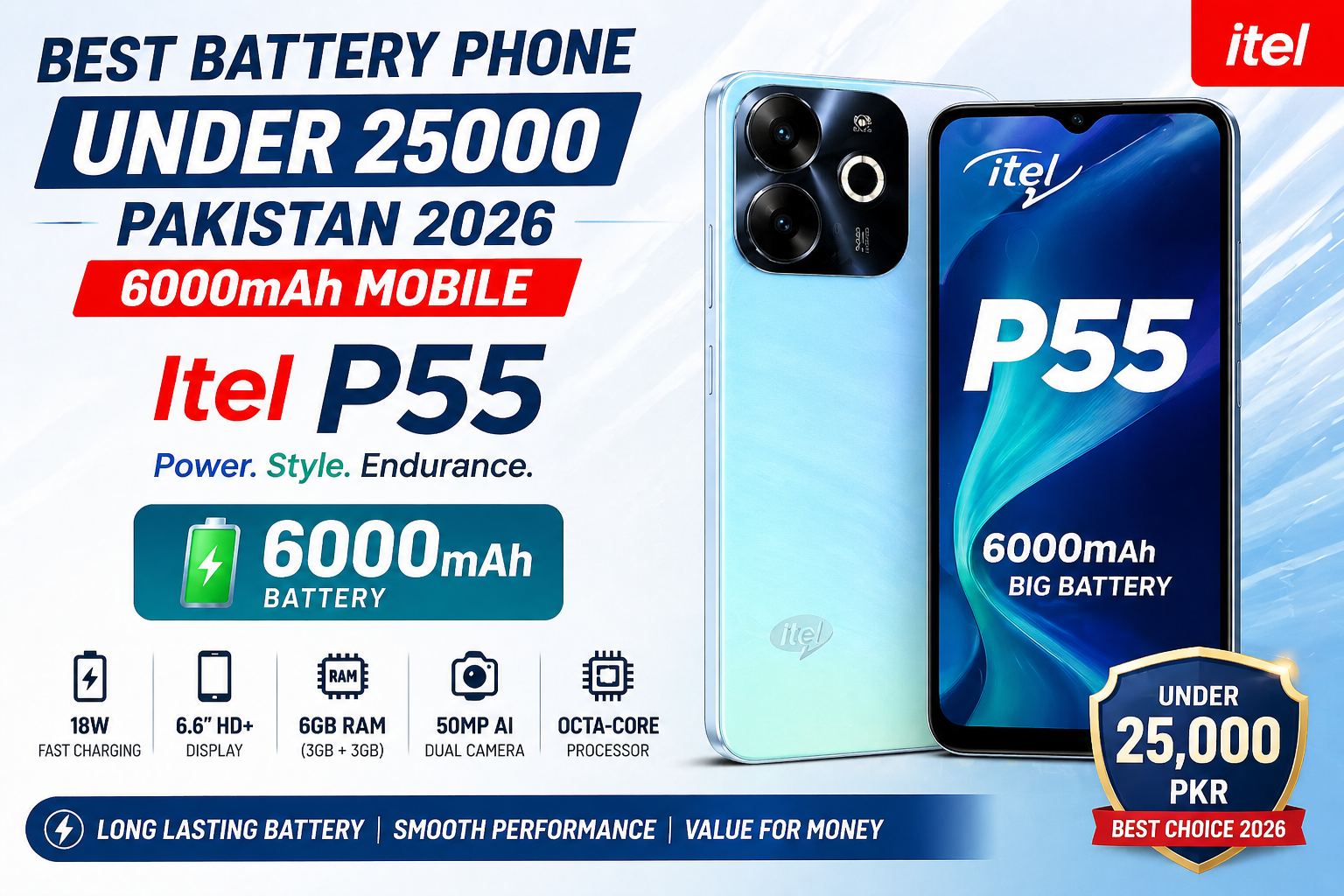 6000mAh Battery Phone