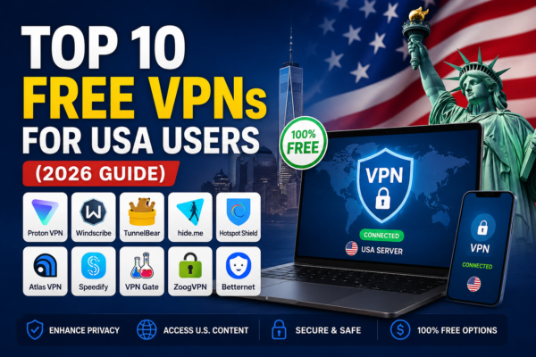 Top 10 Free VPNs for USA Users