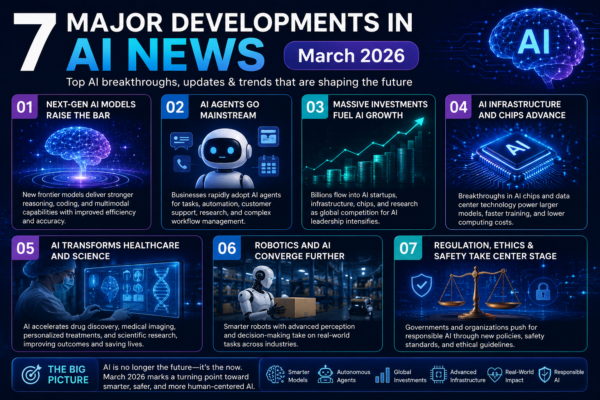 7 Major Developments in ai news March 2026